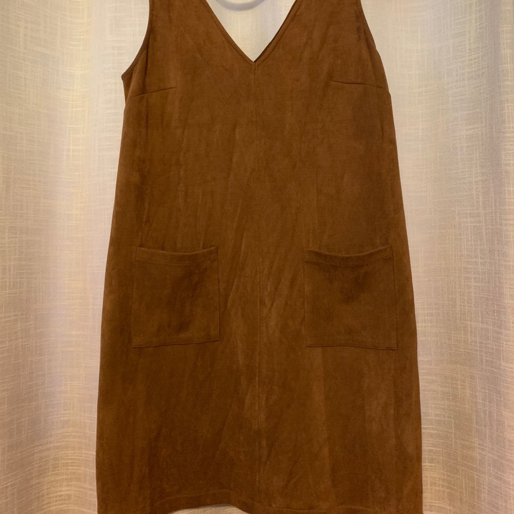 Camel Suede Dress